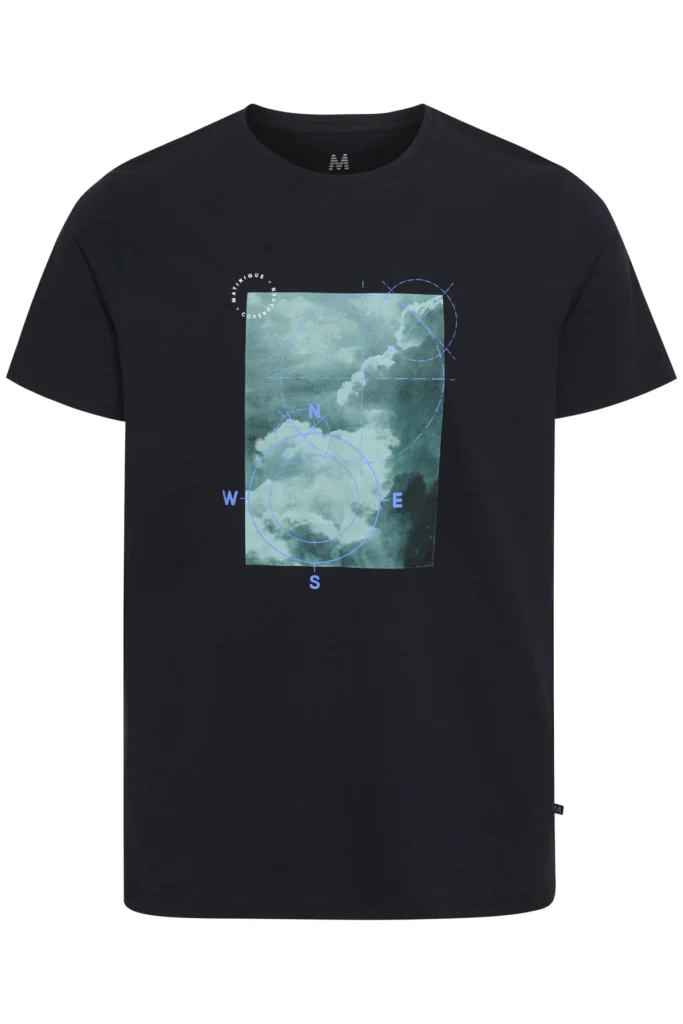 Jermane Navy T - Photo Clouds